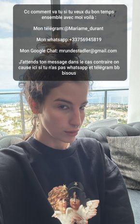 Cc comment va tu si tu veux du bon temps ensemble avec moi voilà :  Mon télégram:Mariame_durant   M